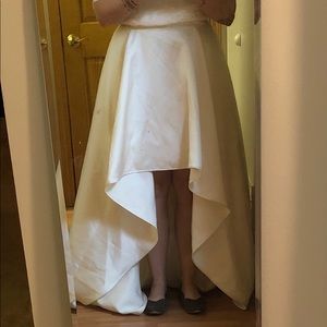 BHLDN High-Low Wedding Skirt size 12